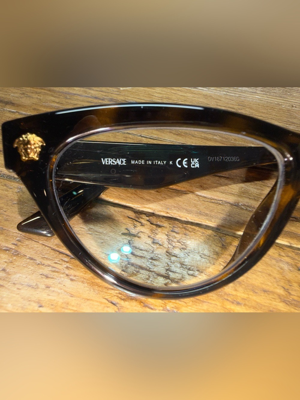 Versace VE3364U Tortoise Shell Cat Eye Frames – Medusa Logo – With Case - Picture 12 of 14